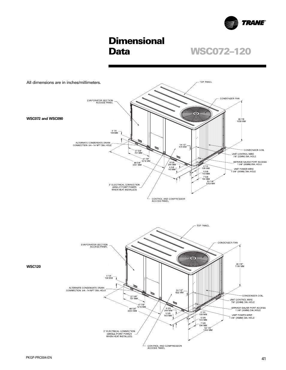 Trane WSC060-120 User Manual | Page 41 / 52