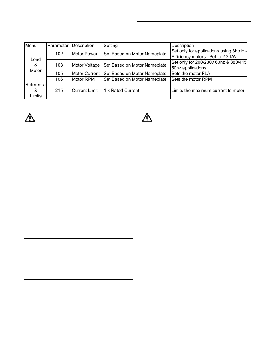 Vfd programming parameters | Trane INTELLIPAK ™ ™ ™ ™ ™ Commercial Single-Zone Rooftop Air Conditioners with CV or VAV Control User Manual | Page 108 / 118