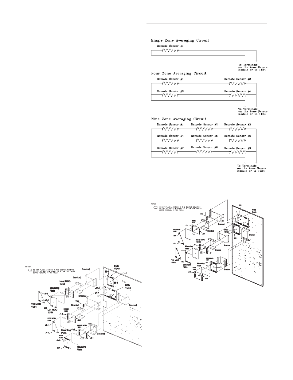Control module locations for s_hf 30 ton units | Trane INTELLIPAK ™ ™ ™ ™ ™ Commercial Single-Zone Rooftop Air Conditioners with CV or VAV Control User Manual | Page 12 / 118