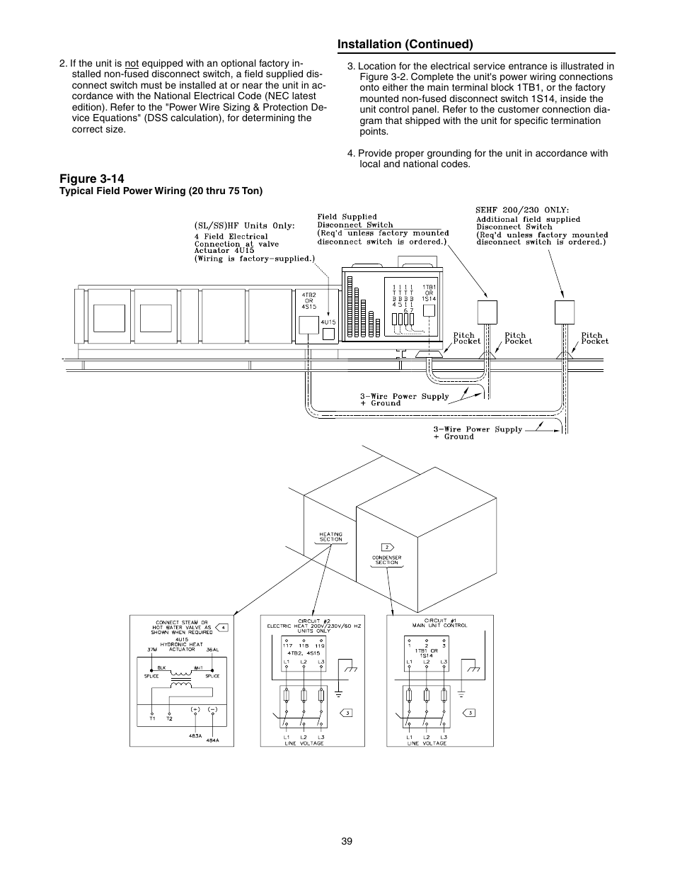 Trane INTELLIPAK ™ ™ ™ ™ ™ Commercial Single-Zone Rooftop Air Conditioners with CV or VAV Control User Manual | Page 40 / 118
