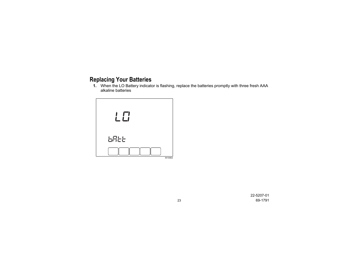Replacing your batteries | Trane TCONT800 User Manual | Page 23 / 52