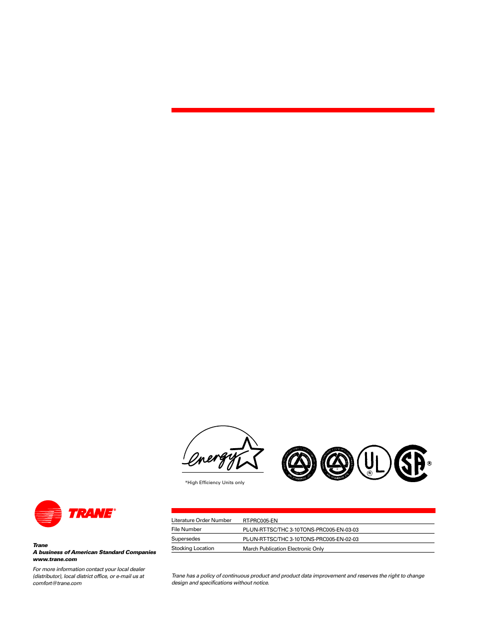 Literature file block | Trane RT-PRC005 User Manual | Page 76 / 76