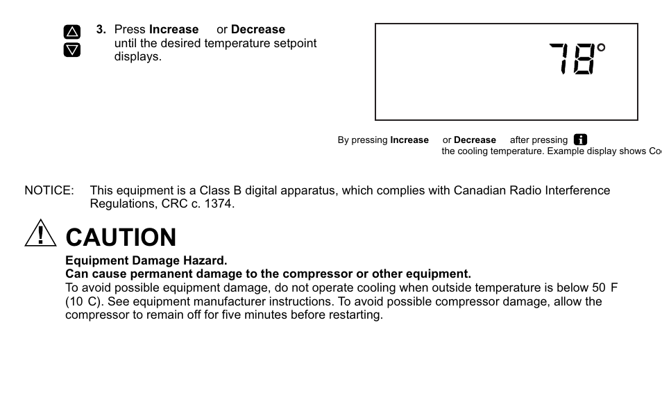 Caution | Trane XT500C User Manual | Page 59 / 68