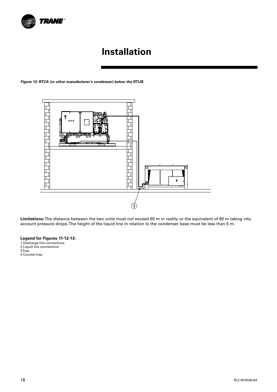 Installation | Trane RTUB 207-224 User Manual | Page 18 / 32