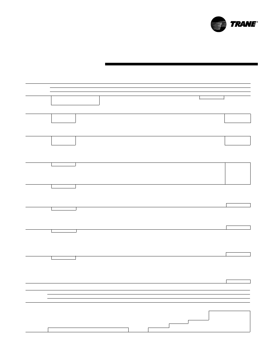 Modulating 100% exhaust fan performance, Performance data | Trane RT-PRC010-EN User Manual | Page 71 / 104
