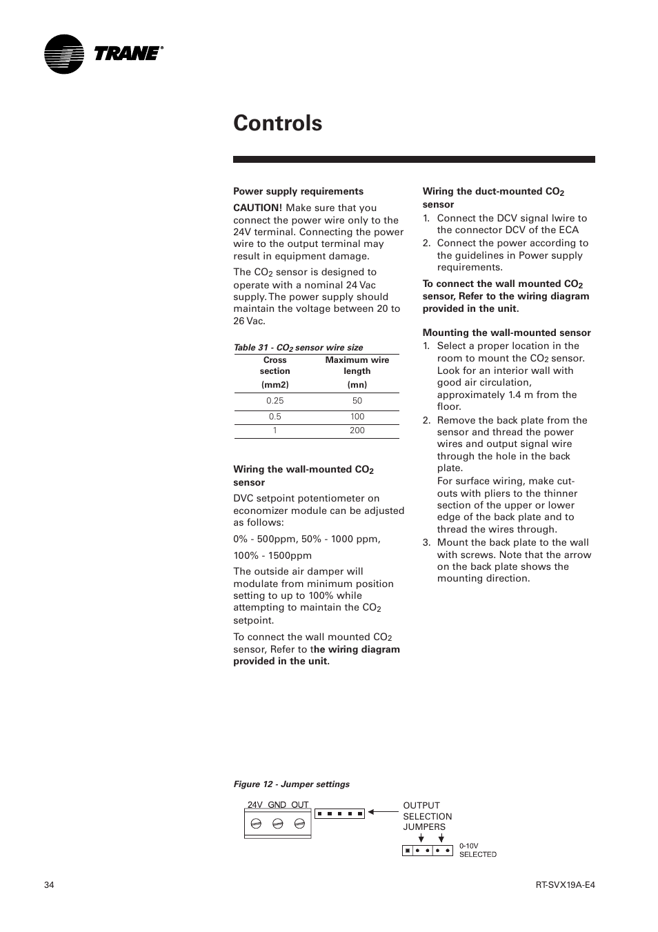 Controls | Trane RT-SVX19A-E4 User Manual | Page 34 / 64