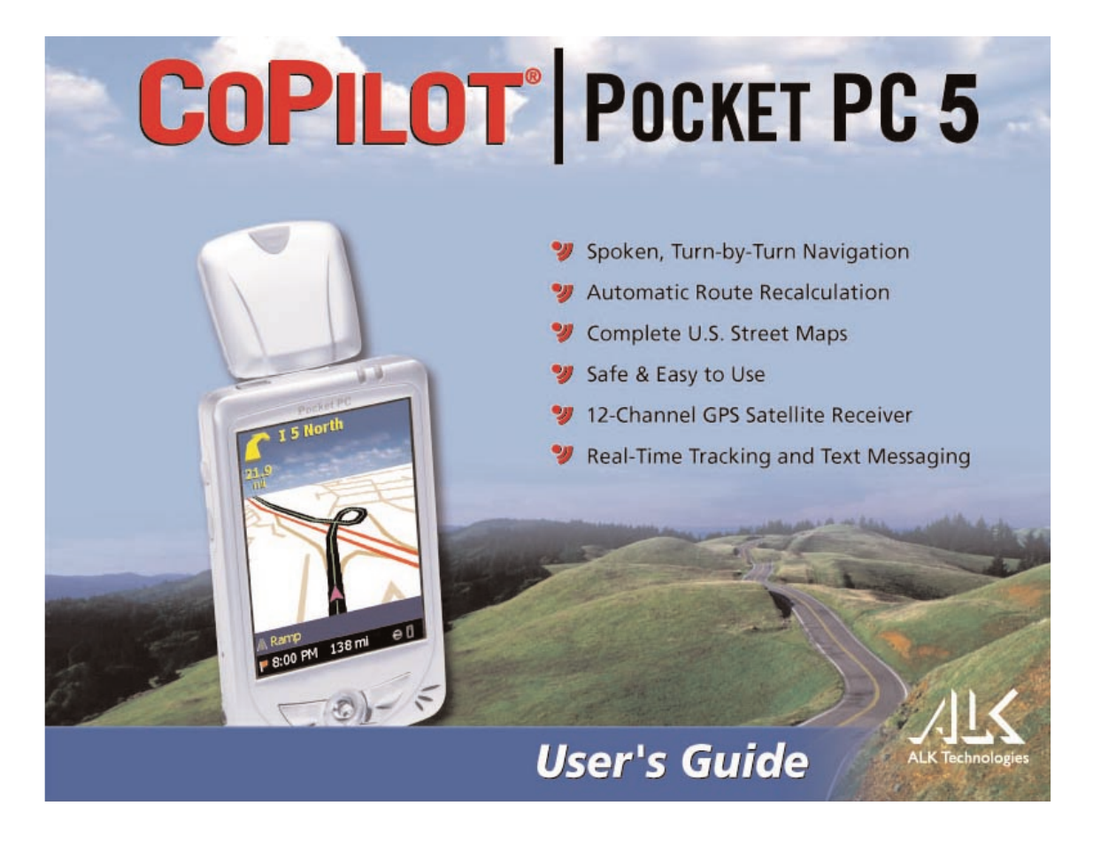 TravRoute Pocket PC 5 User Manual | 63 pages