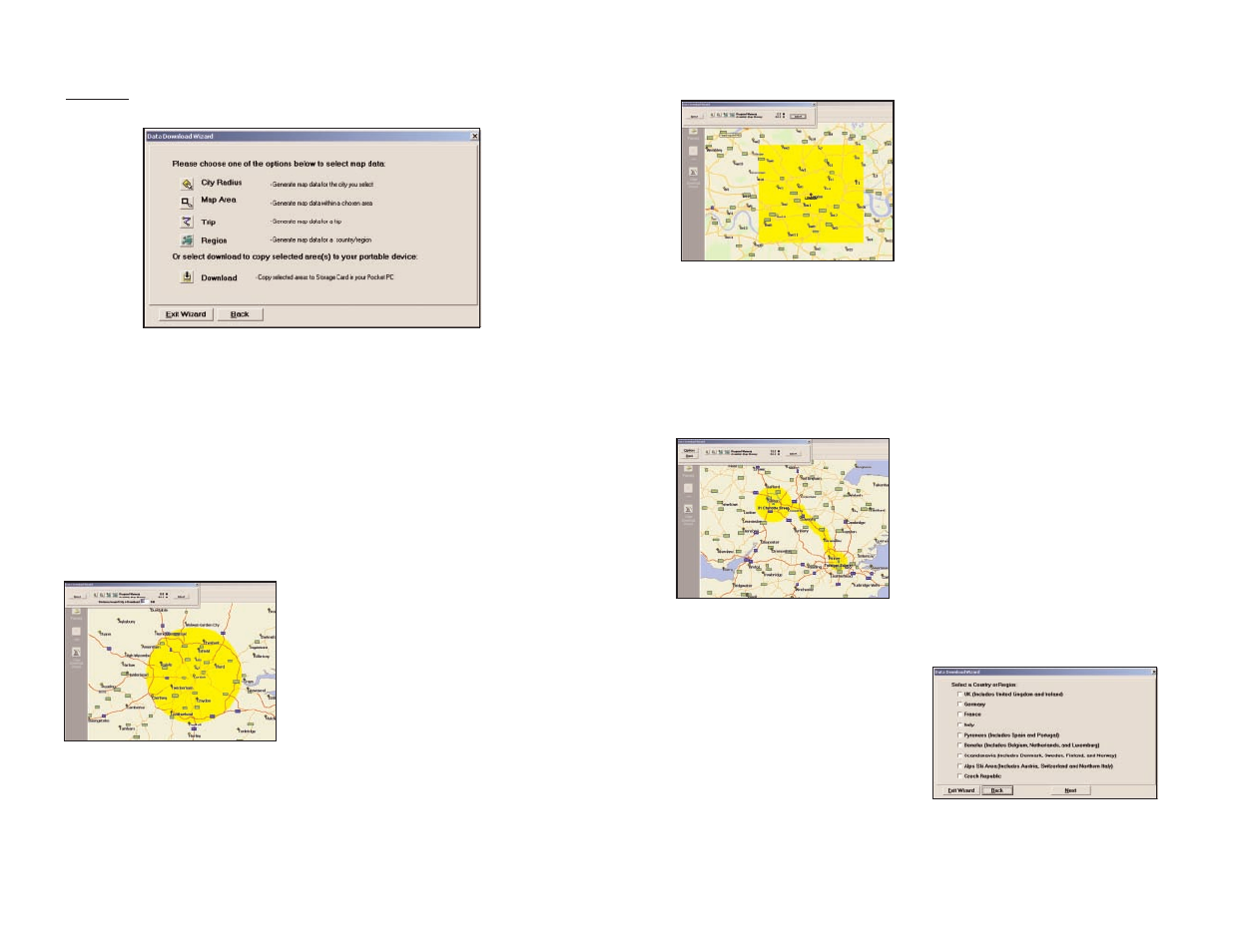 Data download | TravRoute Pocket PC 5 User Manual | Page 16 / 63