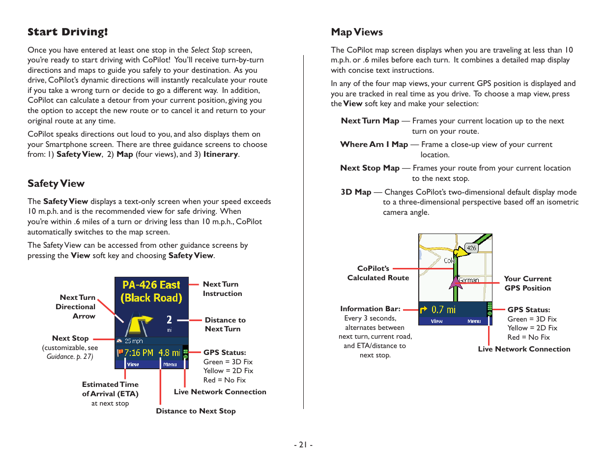TravRoute CoPilot Live User Manual | Page 23 / 52