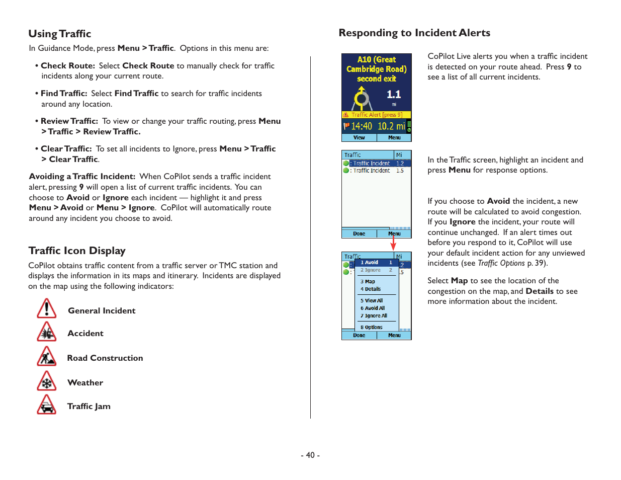 TravRoute CoPilot Live User Manual | Page 42 / 52
