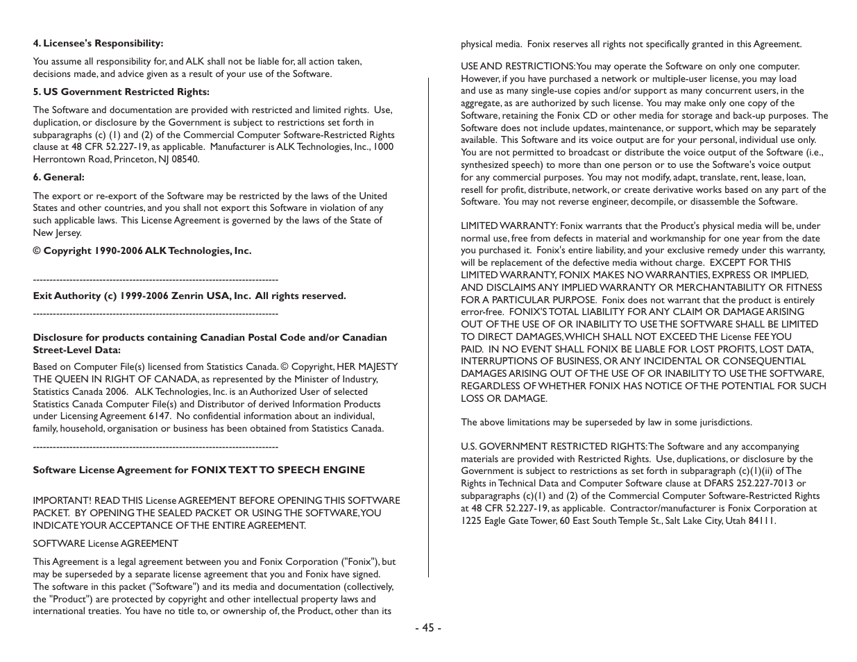 TravRoute CoPilot Live User Manual | Page 47 / 52