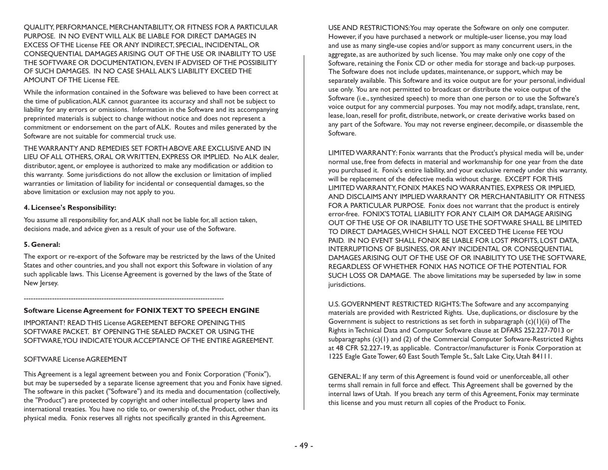 TravRoute CoPilot Live User Manual | Page 51 / 52