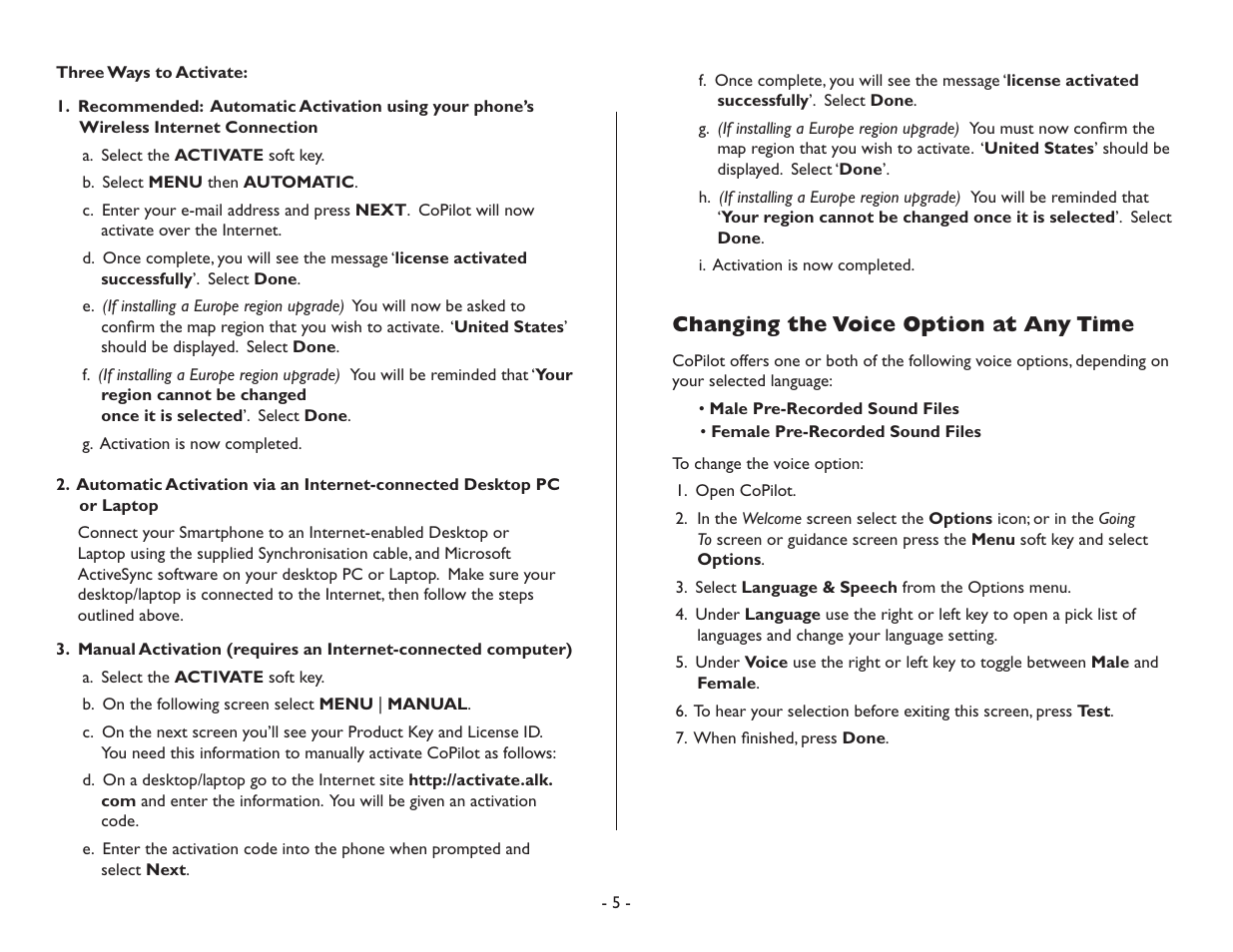 TravRoute CoPilot Live User Manual | Page 7 / 52