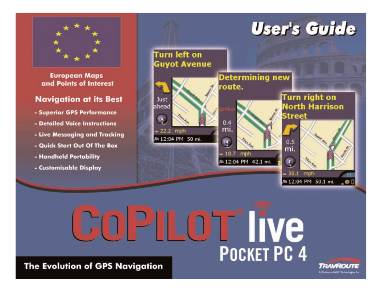 TravRoute CoPilot GPS Receiver User Manual | 46 pages