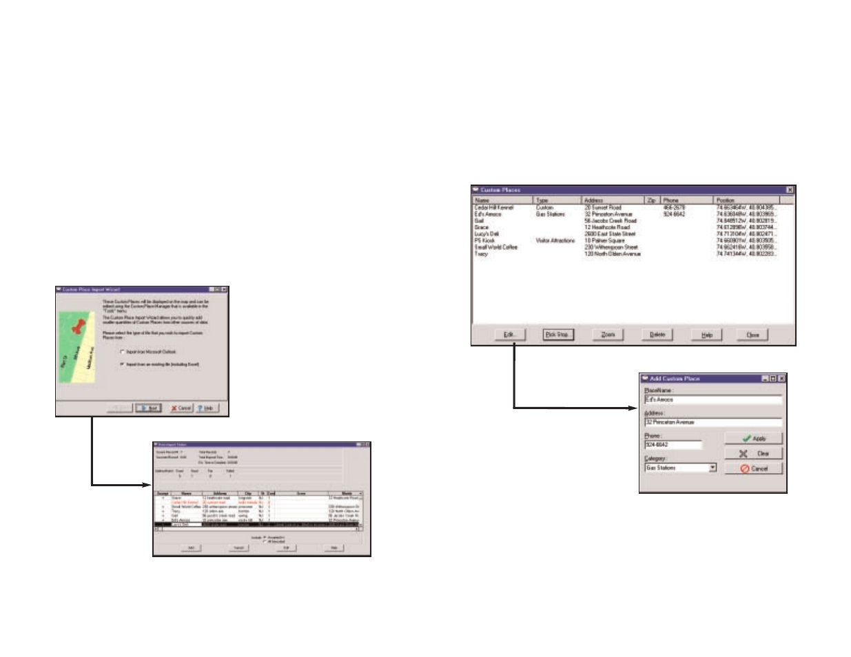Importing custom places | TravRoute CoPilot GPS Receiver User Manual | Page 19 / 46