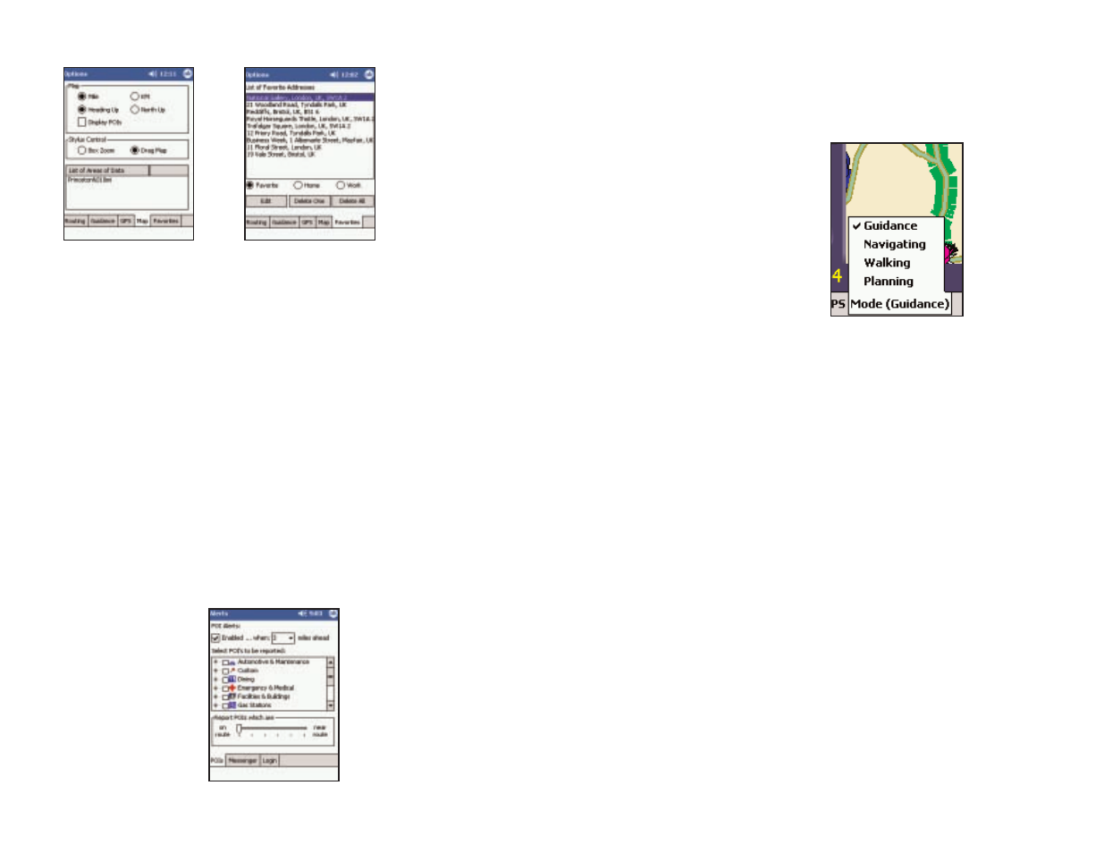 Poi alert options, Modes | TravRoute CoPilot GPS Receiver User Manual | Page 29 / 46