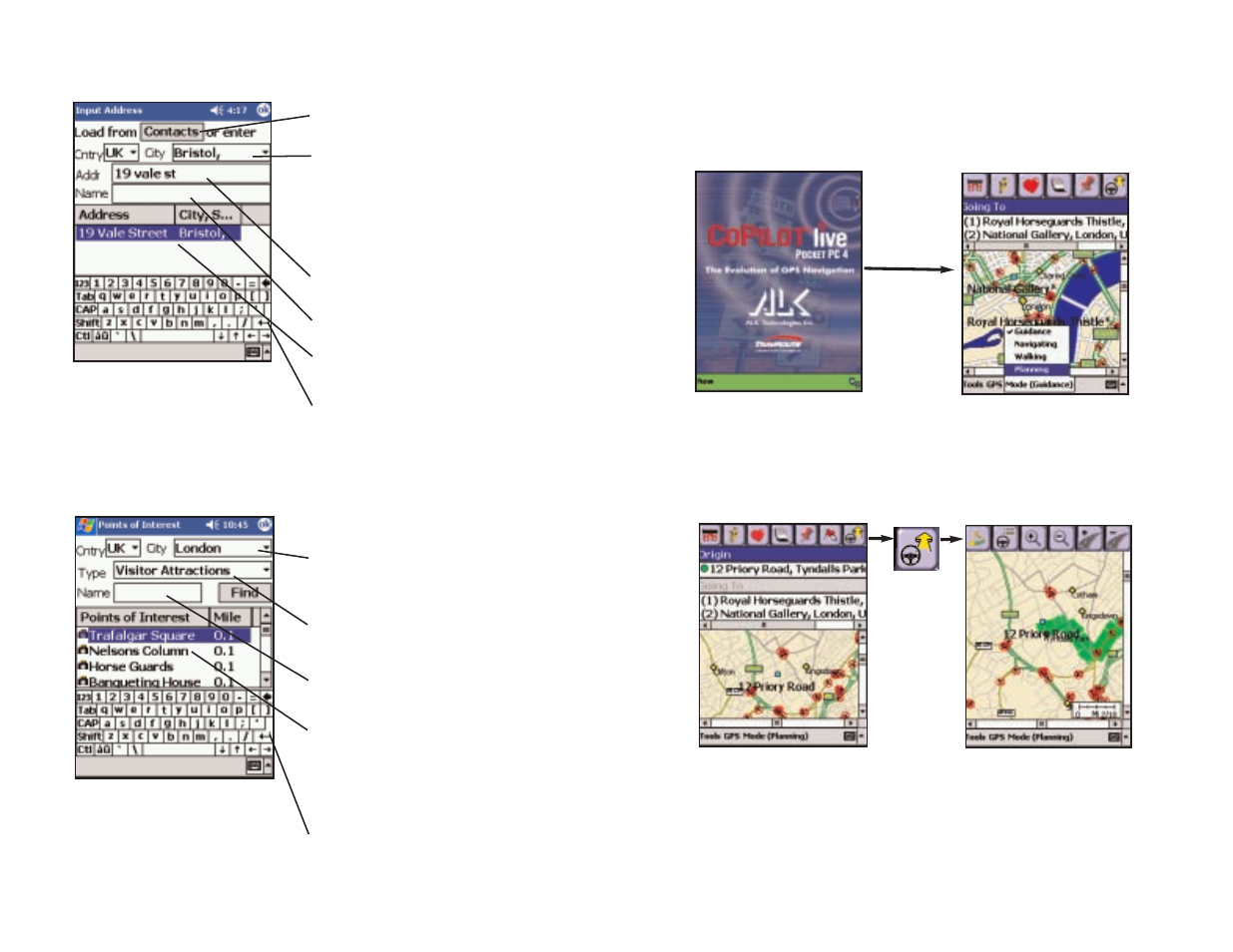 Trip planning on your pocket pc | TravRoute CoPilot GPS Receiver User Manual | Page 33 / 46