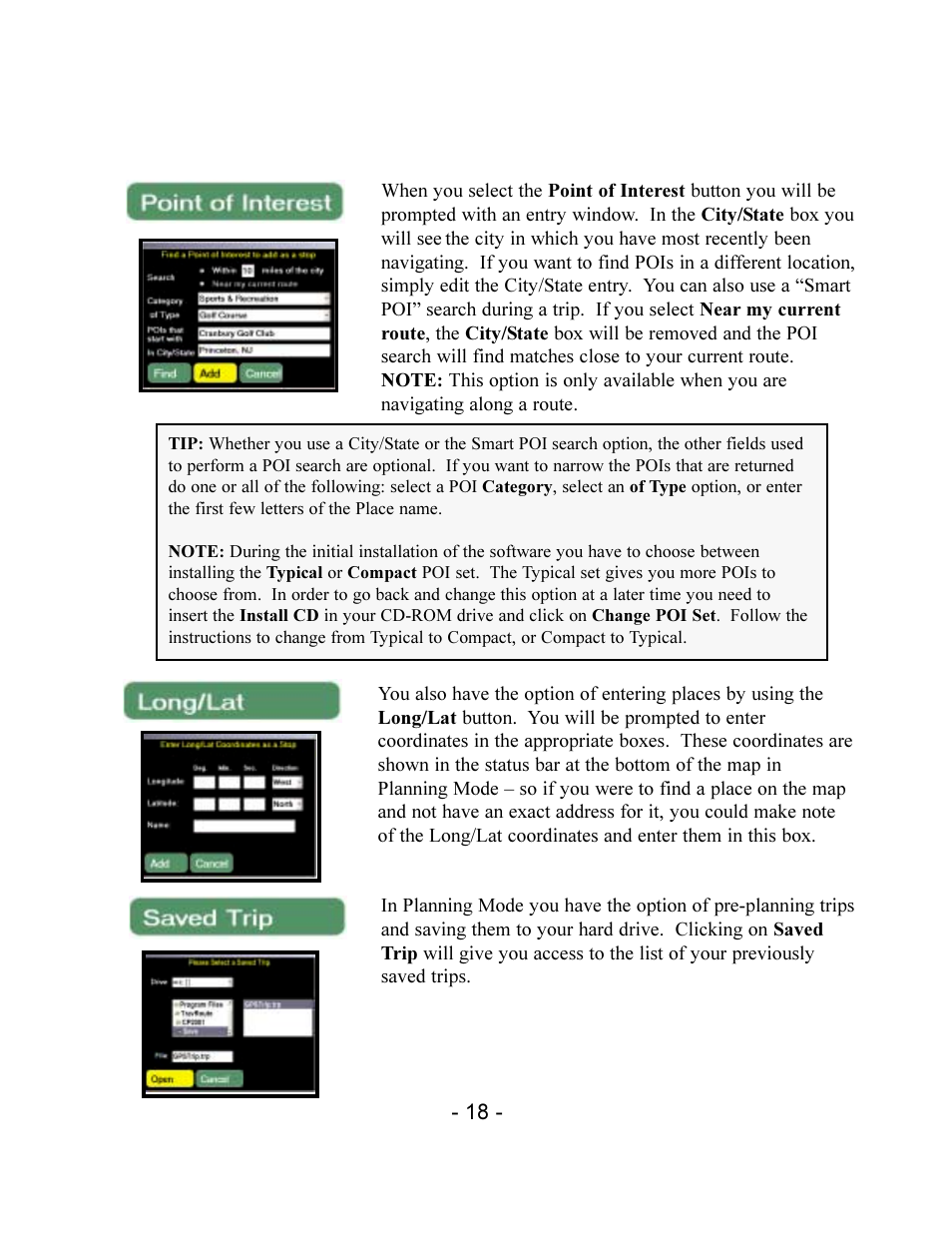 TravRoute CoPilot 2002 User Manual | Page 22 / 56