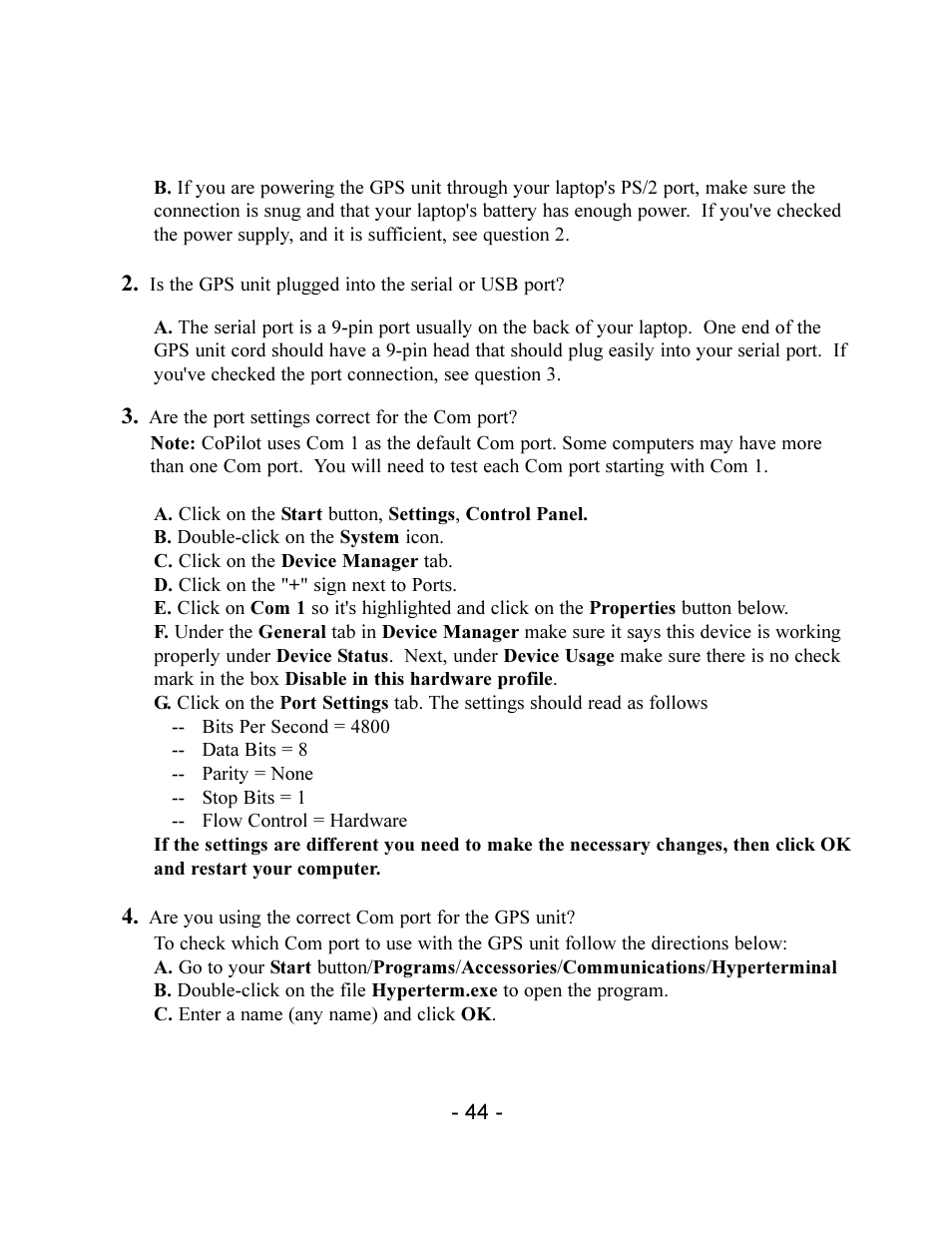 TravRoute CoPilot 2002 User Manual | Page 48 / 56