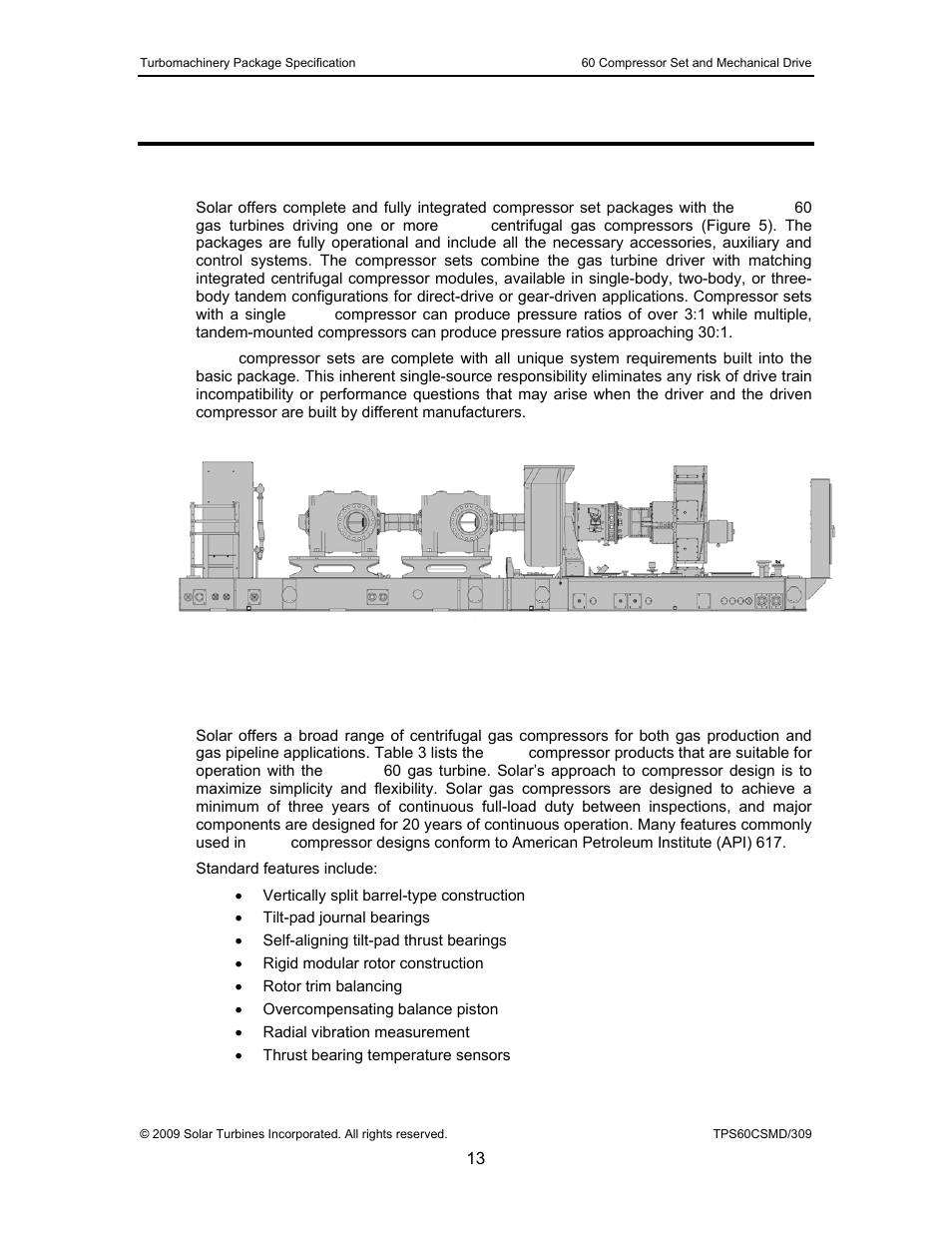 4 solar compressor set packages, 1 compressor set packages, 2 solar gas compressors | Solar compressor set packages, Compressor set packages, Solar gas compressors, Figure 5, 4solar compressor set packages | Taurus Group 60 User Manual | Page 14 / 83