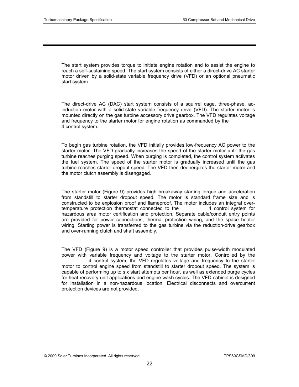 7 start system, 1 general description, 2 direct-drive ac start system | 1 functional description, 2 starter motor, 3 variable frequency drive, Start system, General description, Direct-drive ac start system | Taurus Group 60 User Manual | Page 23 / 83
