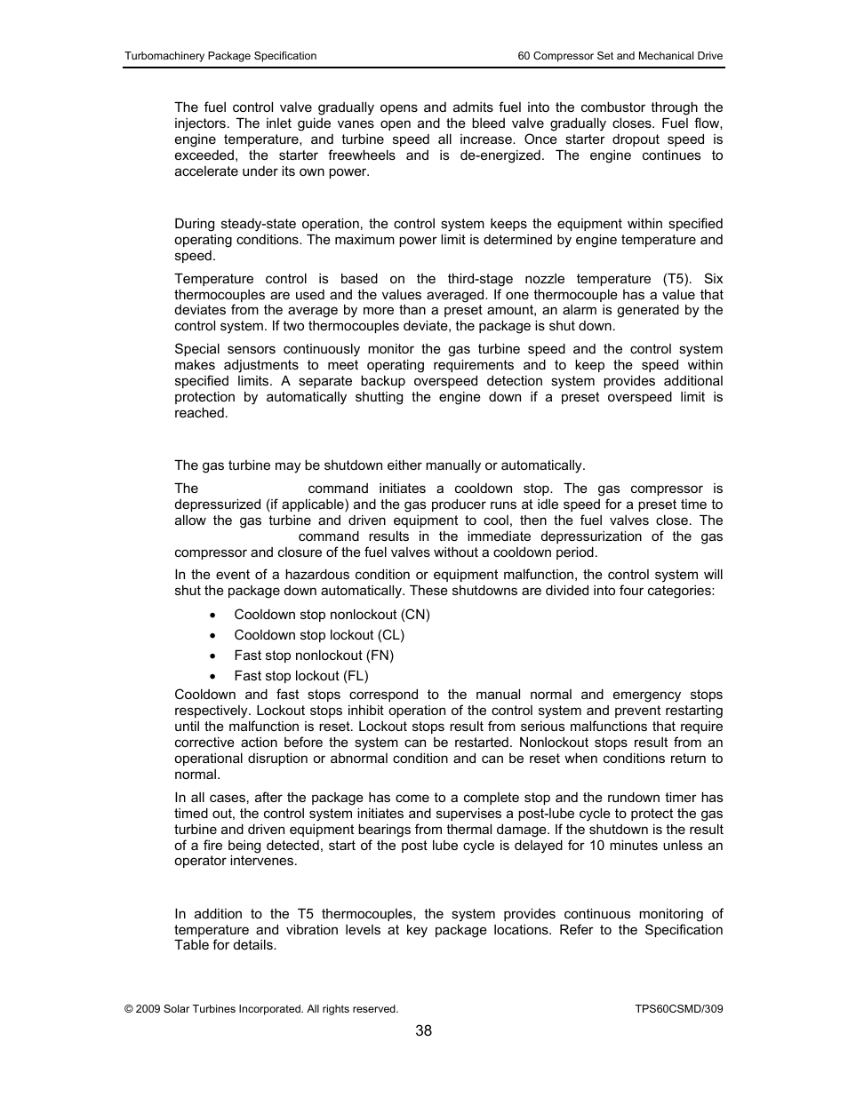2 steady-state control, 3 stopping, 4 vibration and temperature monitoring | Taurus Group 60 User Manual | Page 39 / 83