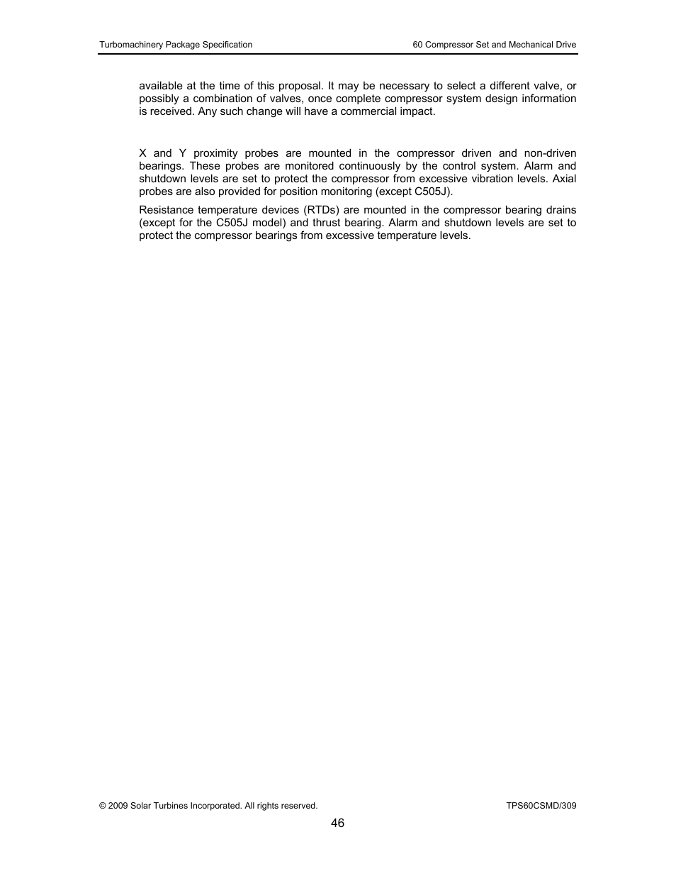 6 compressor vibration and temperature monitoring | Taurus Group 60 User Manual | Page 47 / 83