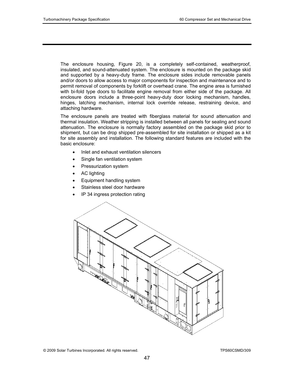 12 enclosure, 1 general description, Enclosure | General description, Figure 20, Typical taurus 60 enclosure | Taurus Group 60 User Manual | Page 48 / 83