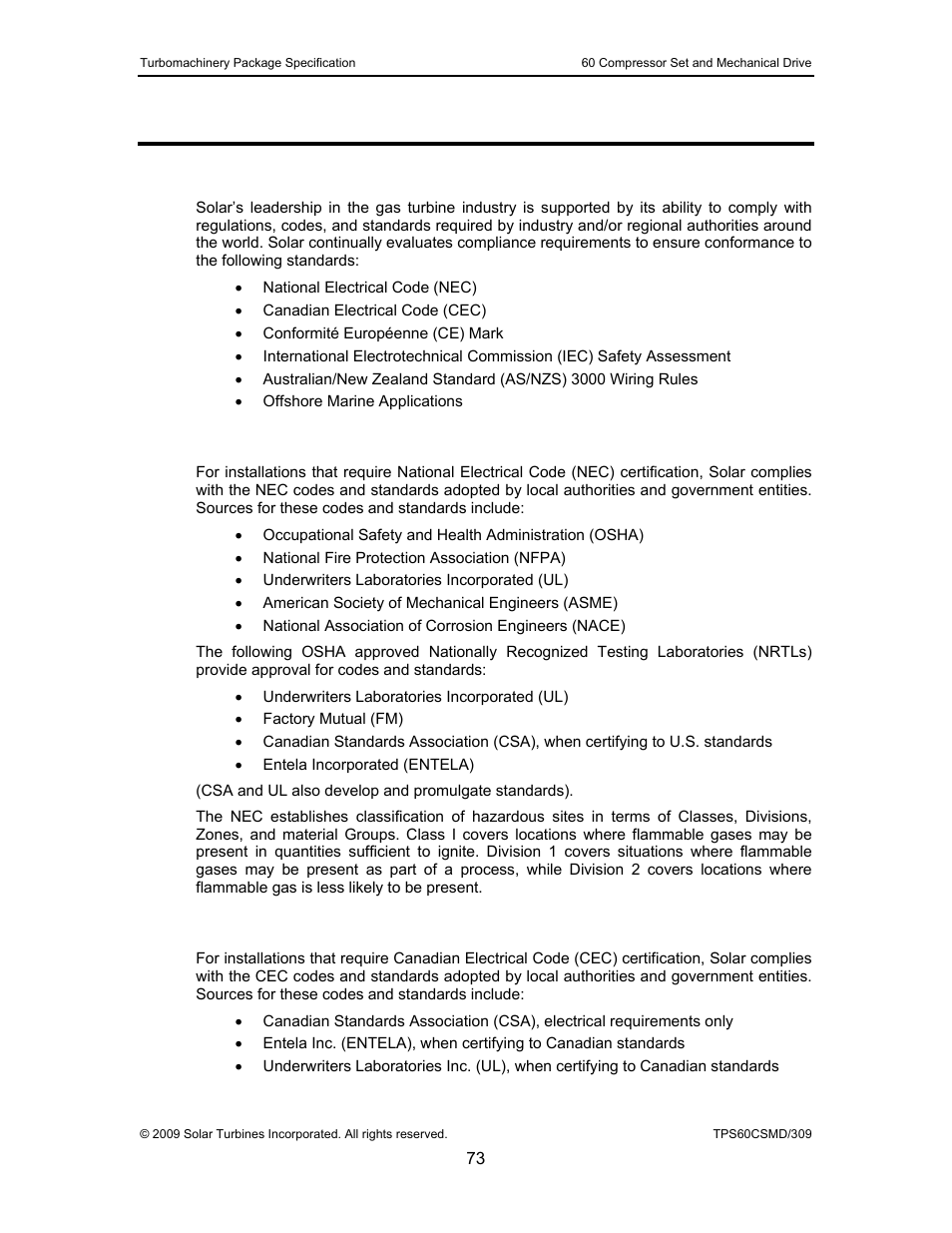 19 certification, 1 general description, 2 national electrical code | 3 canadian electrical code, Certification, General description, National electrical code, Canadian electrical code | Taurus Group 60 User Manual | Page 74 / 83