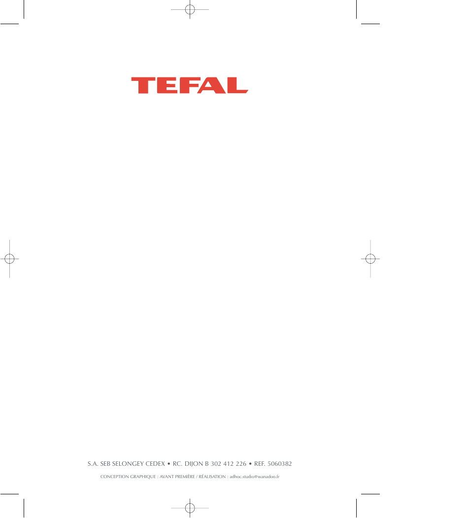 Groupe SEB USA - T-FAL 700 User Manual | Page 12 / 12