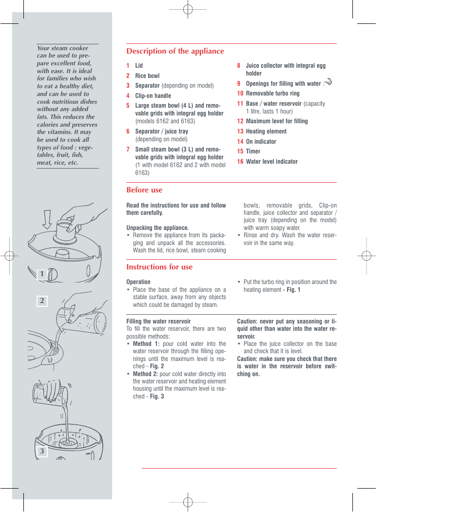 Groupe SEB USA - T-FAL 700 User Manual | Page 4 / 12