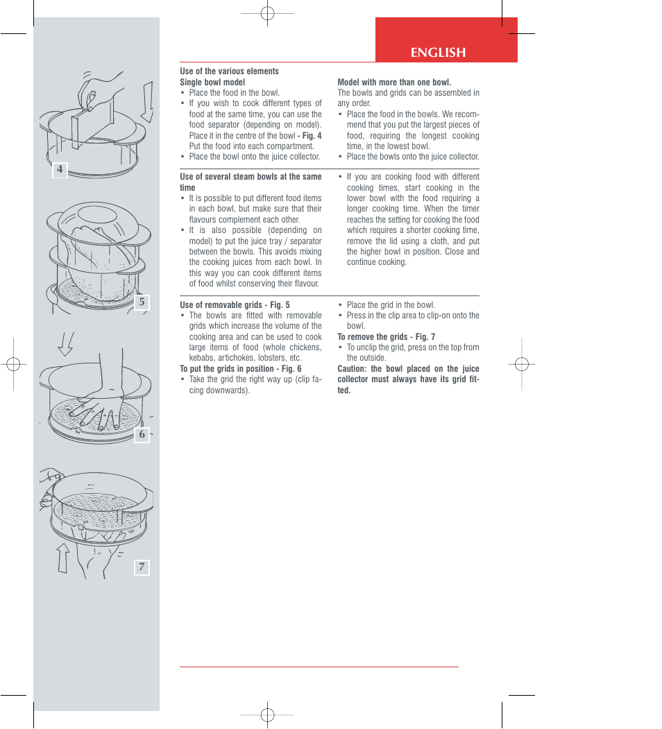 English | Groupe SEB USA - T-FAL 700 User Manual | Page 5 / 12