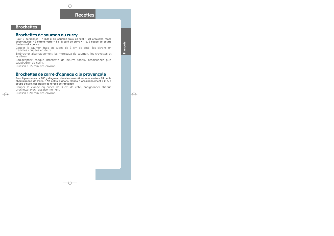 Recettes | Groupe SEB USA - T-FAL CB6070 User Manual | Page 10 / 30