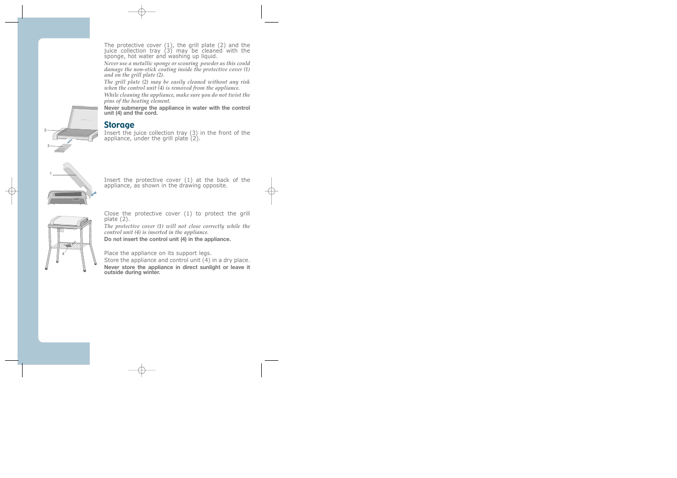 Storage | Groupe SEB USA - T-FAL CB6070 User Manual | Page 14 / 30
