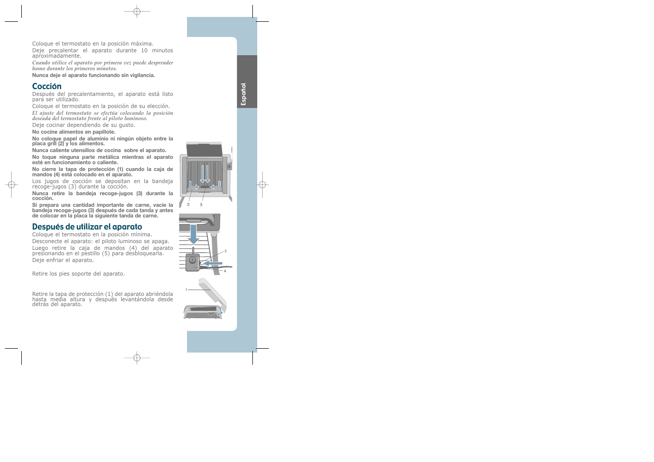 Cocción, Después de utilizar el aparato | Groupe SEB USA - T-FAL CB6070 User Manual | Page 23 / 30