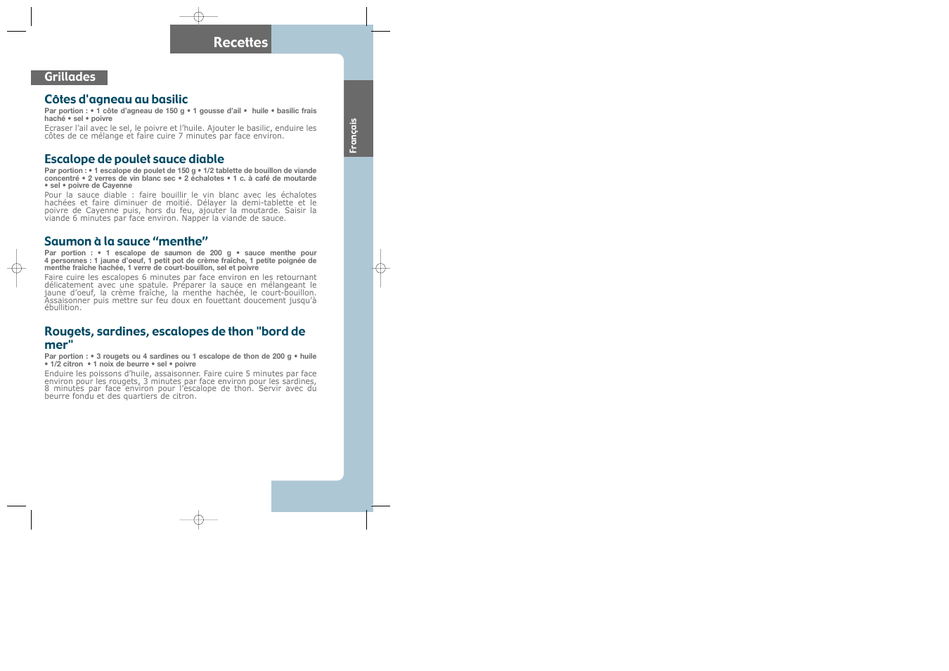 Recettes | Groupe SEB USA - T-FAL CB6070 User Manual | Page 8 / 30