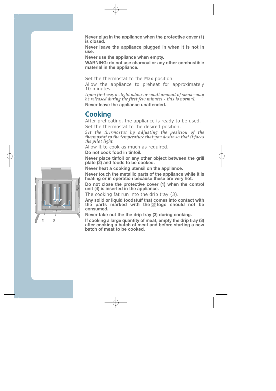 Cooking | Groupe SEB USA - T-FAL Largo CB6080 User Manual | Page 29 / 49