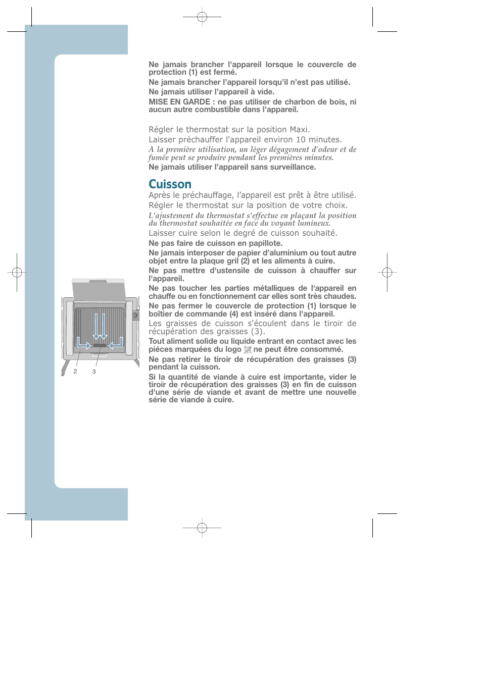 Cuisson | Groupe SEB USA - T-FAL Largo CB6080 User Manual | Page 7 / 49