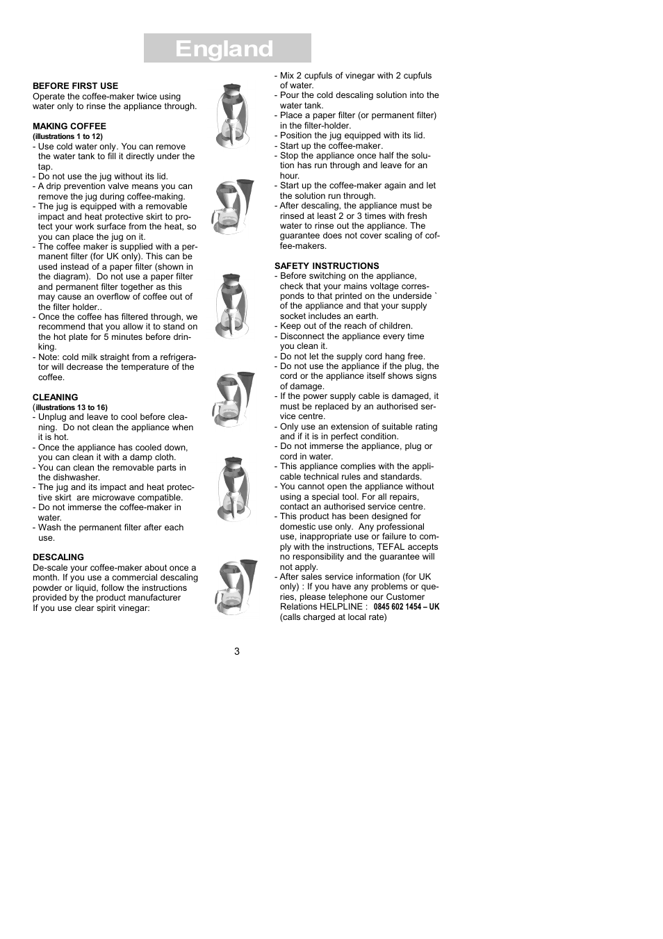England | Groupe SEB USA - T-FAL evolutive User Manual | Page 3 / 5