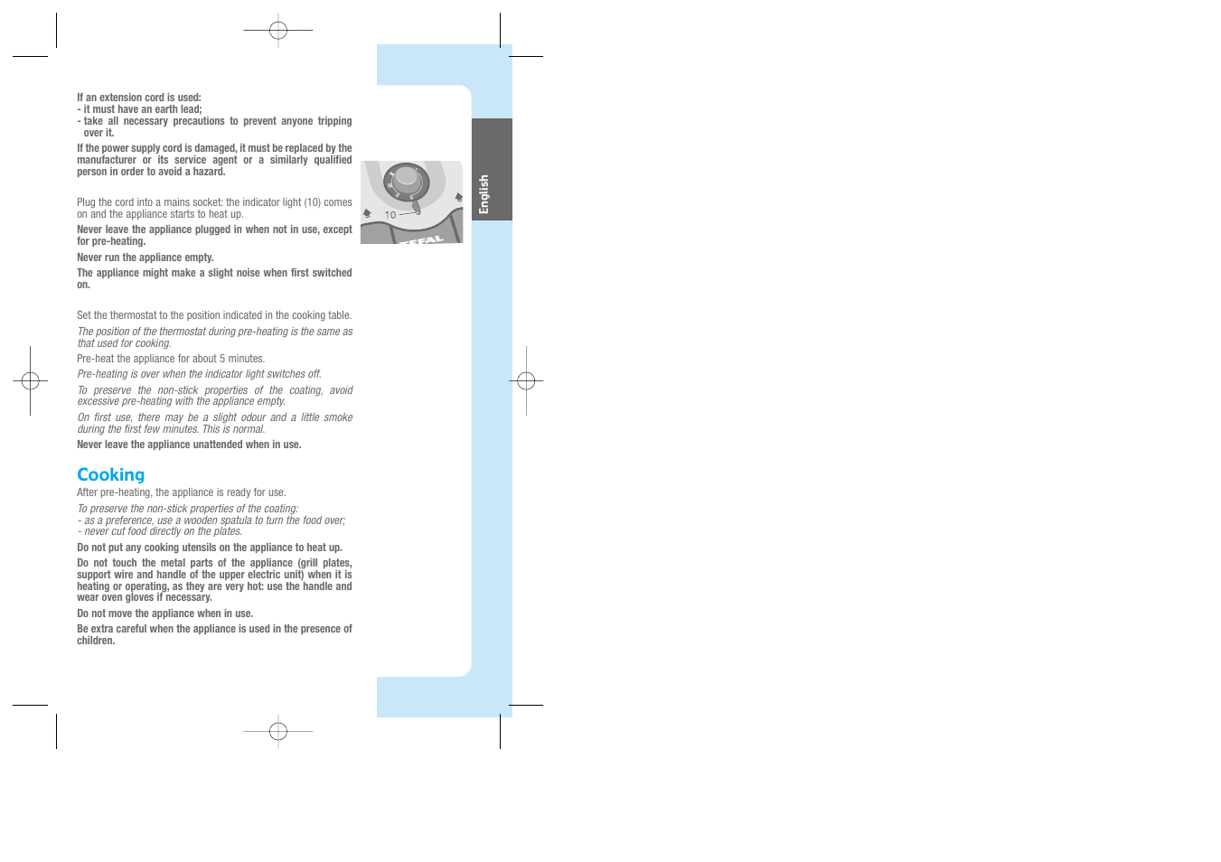 Cooking | Groupe SEB USA - T-FAL FIT'N CLEAN User Manual | Page 5 / 9