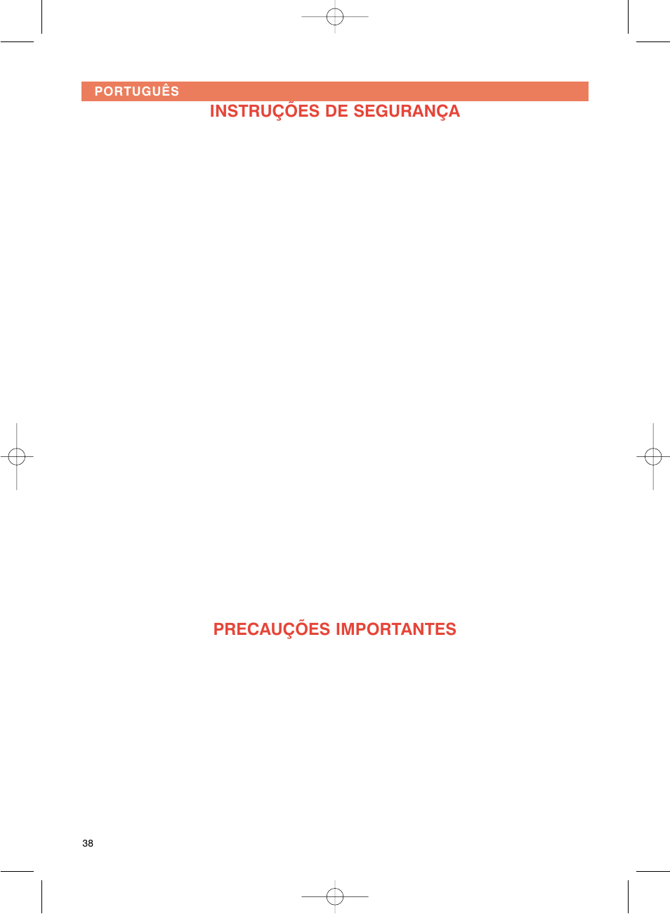 Instruções de segurança, Precauções importantes | Groupe SEB USA - T-FAL Avanti Elite User Manual | Page 41 / 102