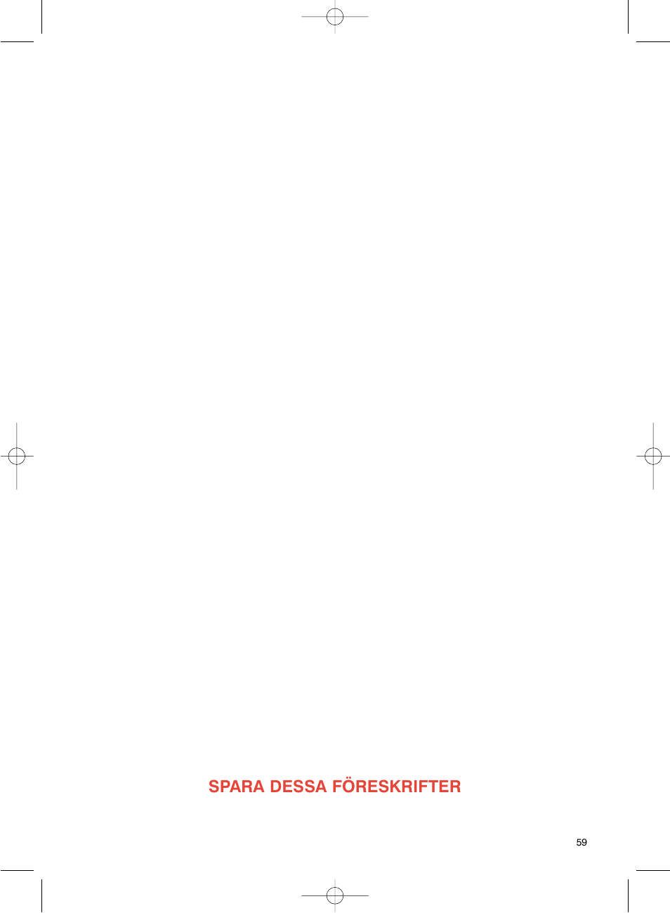 Spara dessa föreskrifter | Groupe SEB USA - T-FAL Avanti Elite User Manual | Page 62 / 102