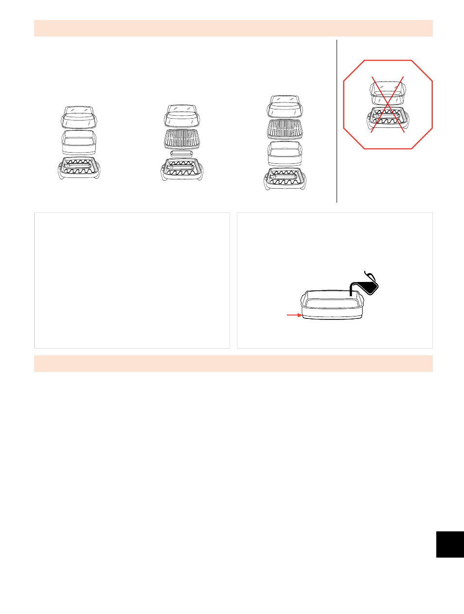 Assembling the appliance safety warnings | Groupe SEB USA - T-FAL Astucio User Manual | Page 3 / 4