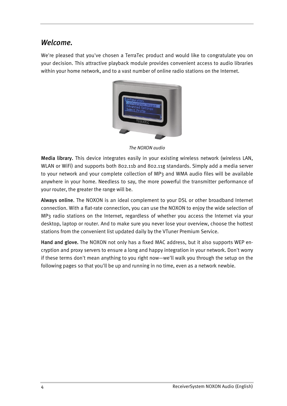 Welcome | TerraTec Audio User Manual | Page 4 / 42