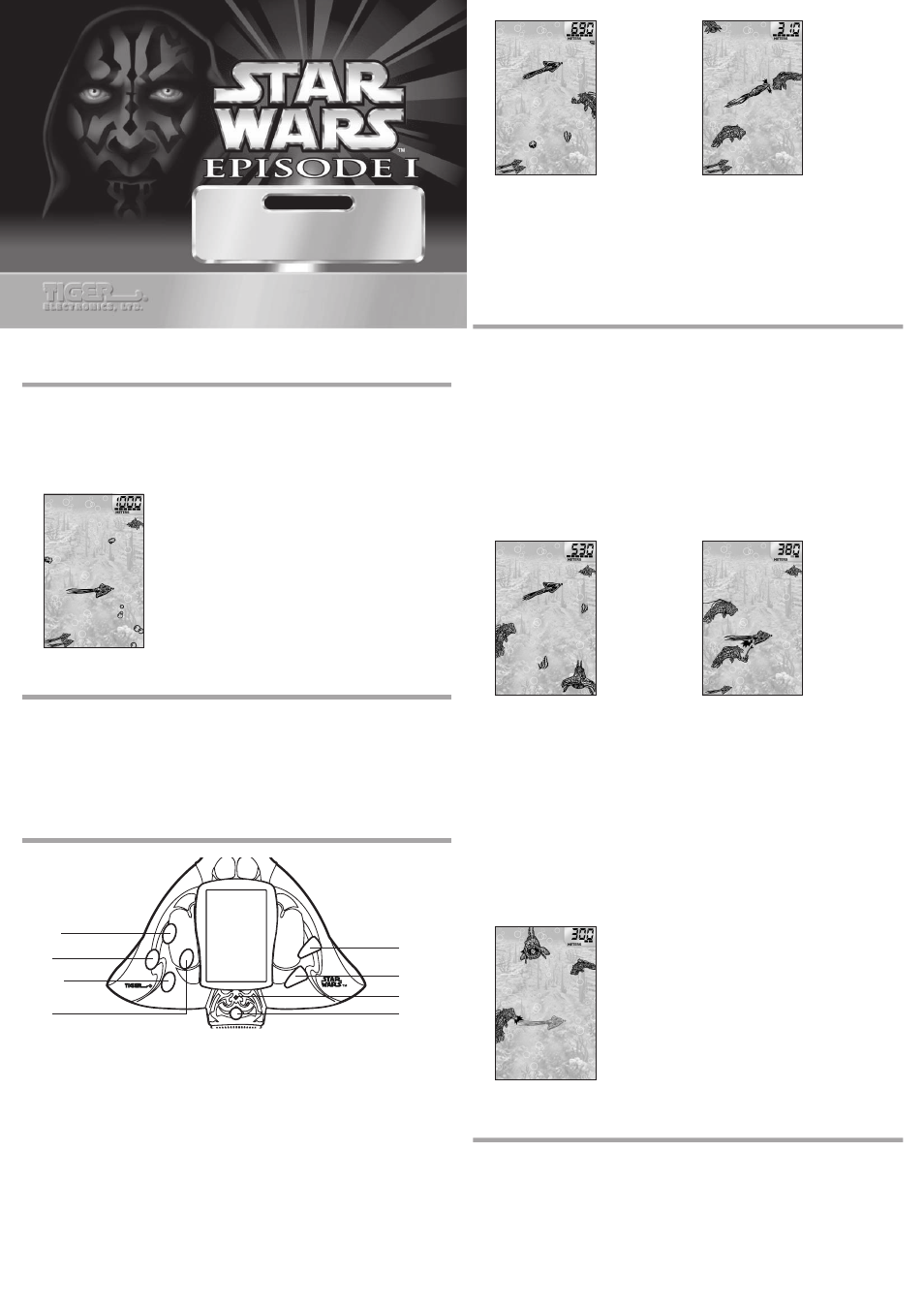 Tiger Star Wars Gungan Sub Escape 88-034 User Manual | 2 pages