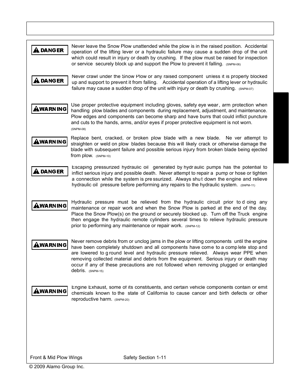 Safety | Tiger JD 62-6430 User Manual | Page 17 / 58
