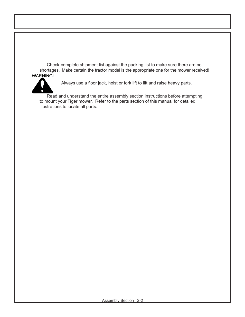 Assembly | Tiger JD 62-6430 User Manual | Page 22 / 58