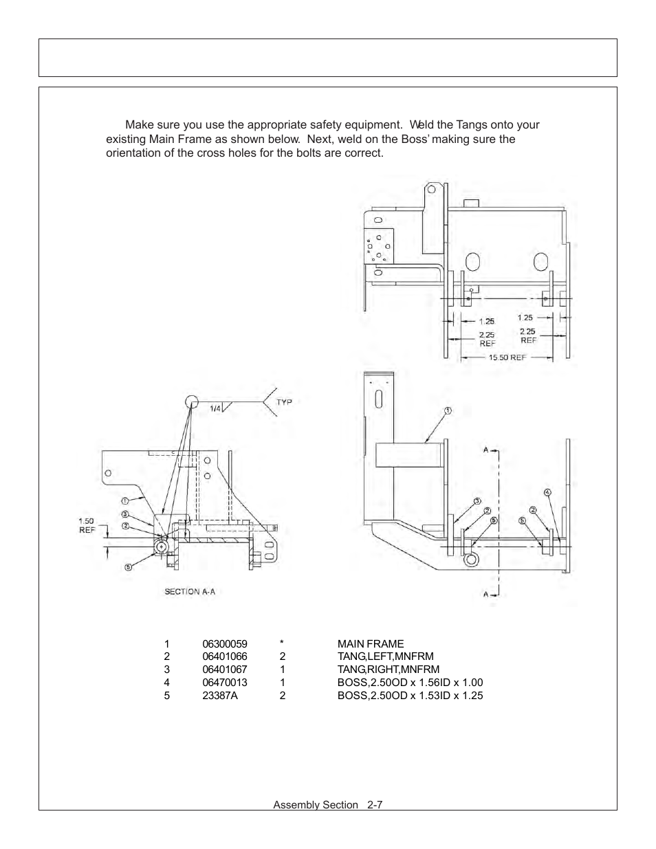 Assembly welding main frame | Tiger JD 62-6430 User Manual | Page 27 / 58