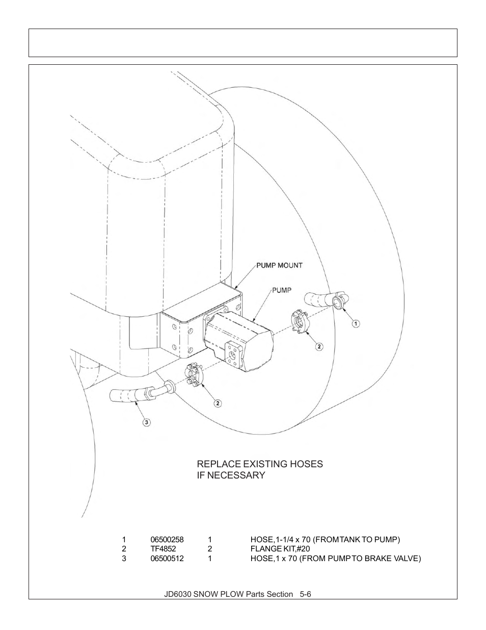 Tractor mount kit - pump hoses | Tiger JD 62-6430 User Manual | Page 44 / 58