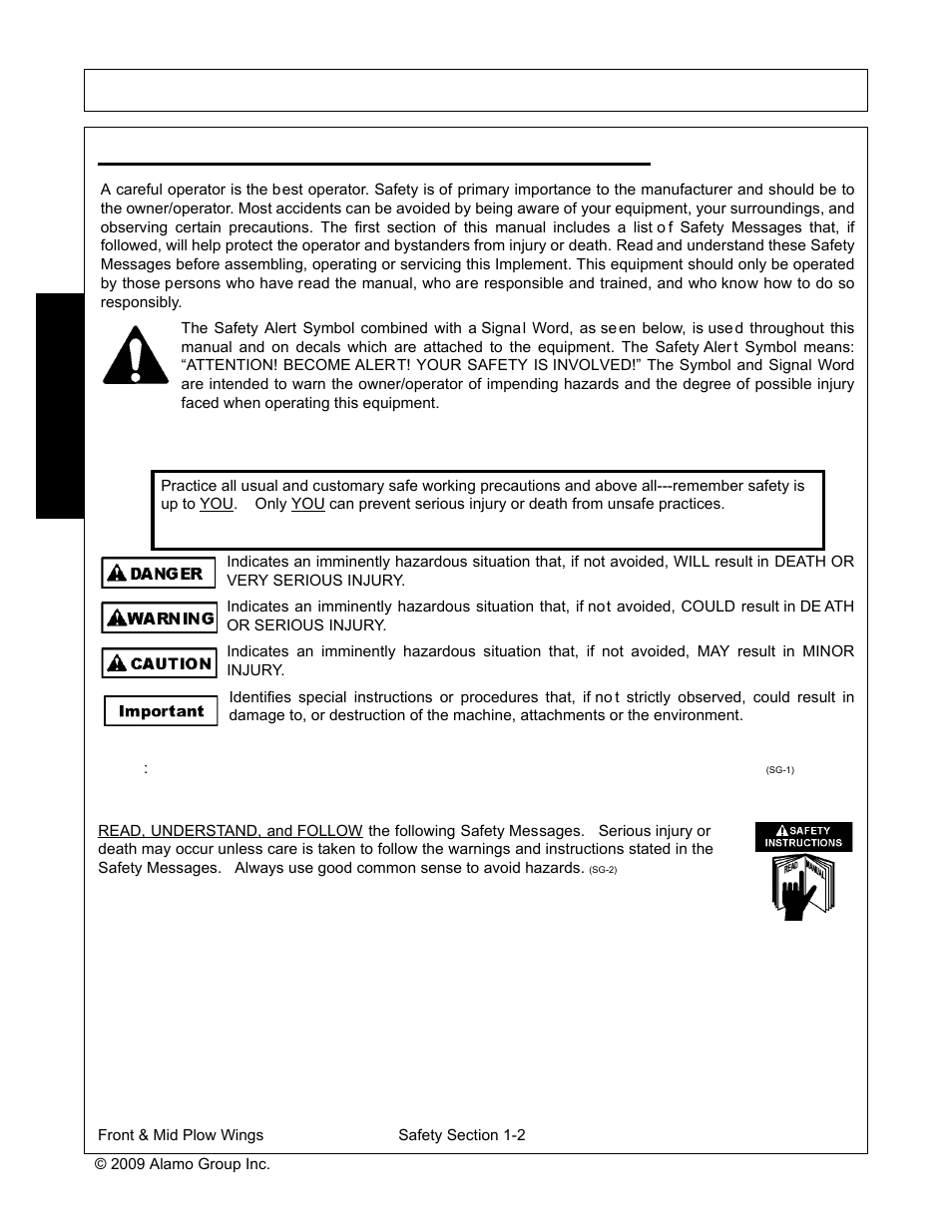 General safety instructions and practices, Safety | Tiger JD 62-6430 User Manual | Page 8 / 58